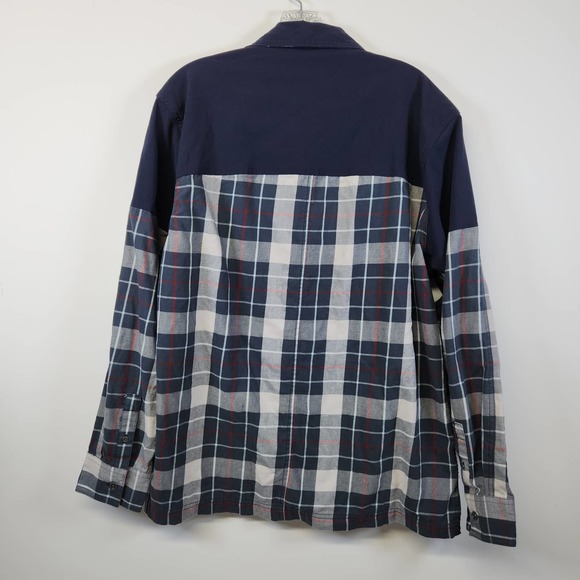 Wrangler ATG Large Mens Plaid Long Sleeve Flannel Button Up Down Shirt - Picture 4 of 6